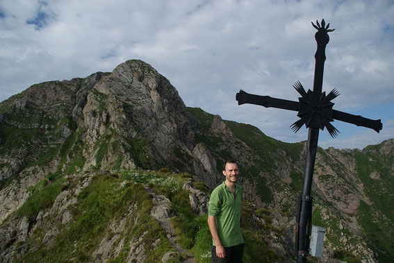 Am Kleinen Trieb, im Hintergrund der Hauptgipfel