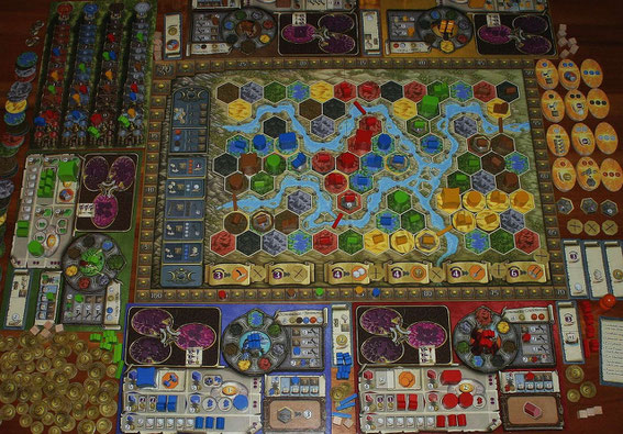 Terra Mystica von Feuerland für 2-5 Spieler ab 12 Jahren, Autoren: Helge Ostertag & Jens Drögemüller