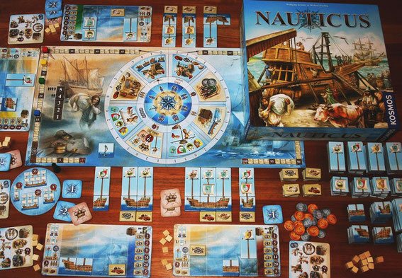 Nauticus von Kosmos für 2-4 Spieler; Autoren: Wolfgang Kramer & Michael Kiesling