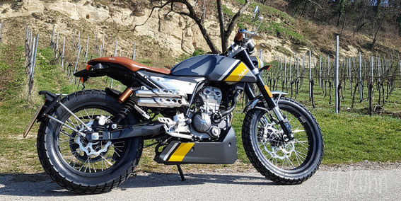 Die neue F.B Mondial HPS 125i ist ein echter Blickfang