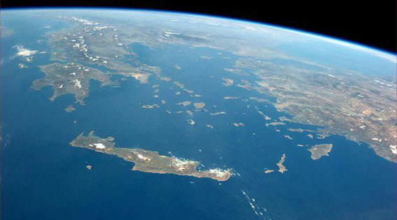 Crete Islands and Aegean Sea