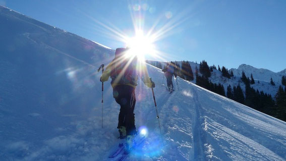 Skitouren am Reschenpass - Hotel Reschnerhof mit idealer Lager