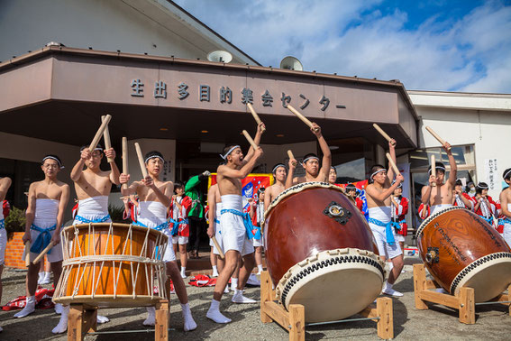 アトラクション:気仙中学校「けんか七夕太鼓」