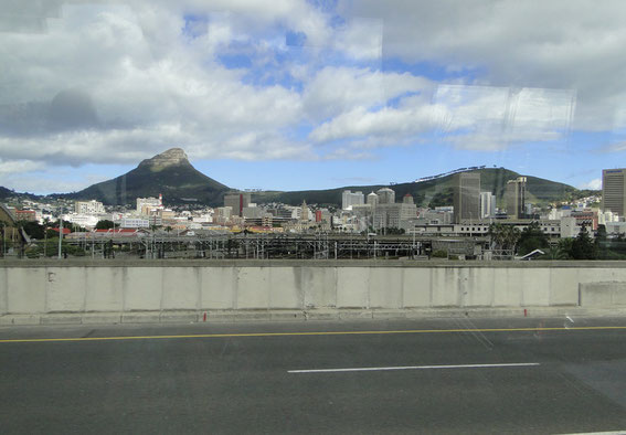 The Table Mountain in the city