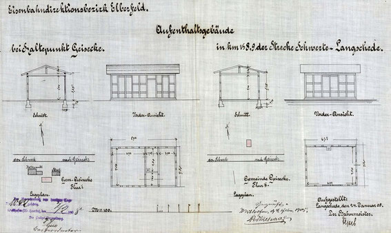 Ein weiteres Aufenthaltsgebäude im Verschiebebahnhof