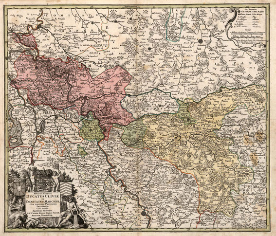 Teritoialkarte Kleve - Mark, 18. Jahrhundert / LAV NRW W Karten A Nr. 16710
