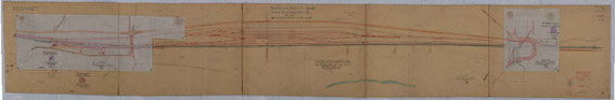 Plan des Verschiebebahnhofes in einem frühen Stadium, LAV NRW R BR 1213 00348