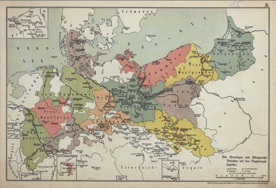 Die Provinzen des Königreiches Preußen nach 1815