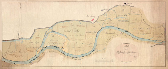 Die Weidegründe des Hauses Lappenhausen an der Ruhr 1798 / Stadtarchiv Schwerte KP 0017
