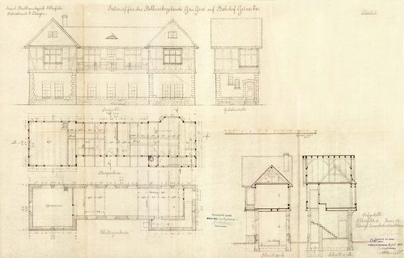 Stellwerk Geisecke und Geisecke-West im Verschiebebahnhof (Blatt 1)