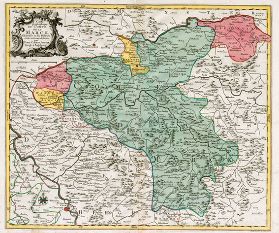 Grafschaft Mark, 1. Hälfte 18. Jahrh. / LAV NRW W Karten A 46917