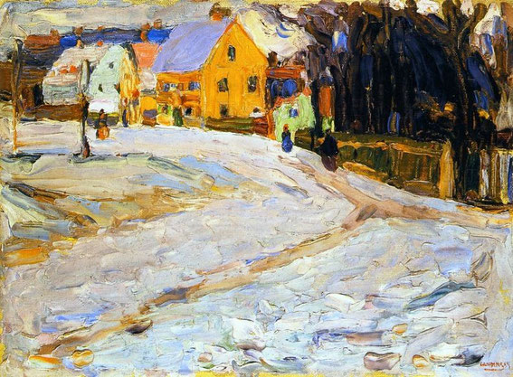 Wassily Kandinsky - Schwabing, Nikolaiplatz - 1902