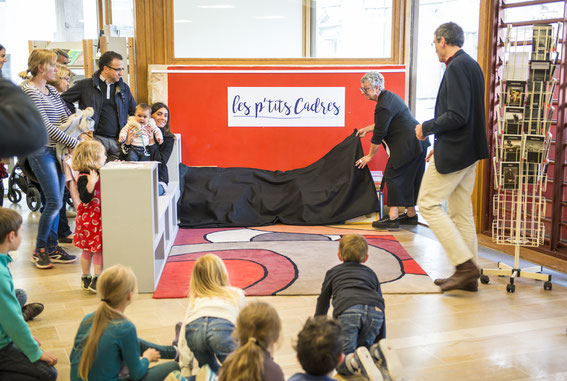 Inauguration des p'tits Cadres l'Artothèque pour enfants