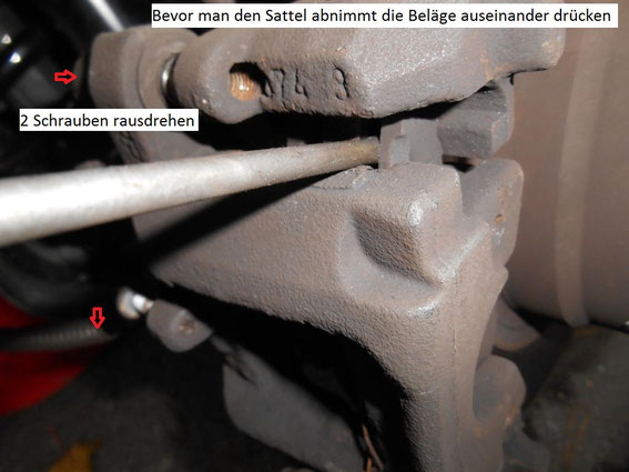 Hinterradbremse Feststellbremse Wechseln Rammbrunnen