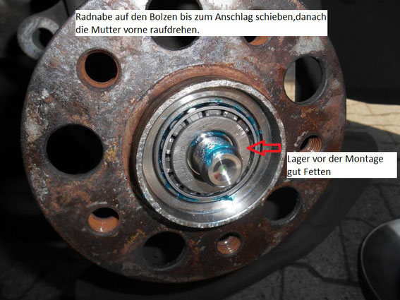Radlager Vorne wechseln - rammbrunnen