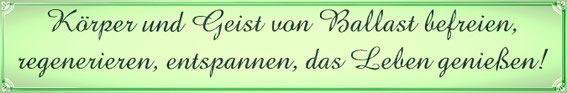 Basenfasten, Bewegung, Entspannung, regenerieren, das Leben genießen. Ilona Schütt, Hamburg