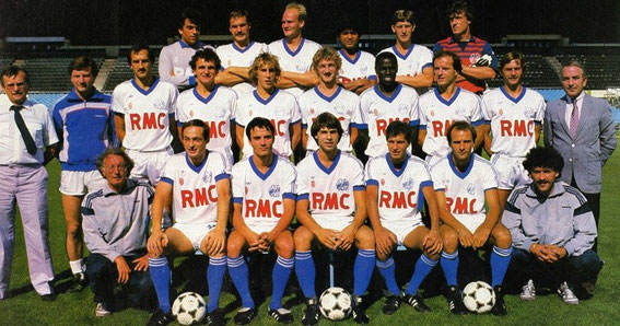 SAISON 84/85  Roland GRANSART (SC BASTIA) 2 ème au deuxième rang  François BRACCI (EFB) 3 ème au deuxième rang  Eric DEWILDER (SC BASTIA) 6 ème au deuxième rang