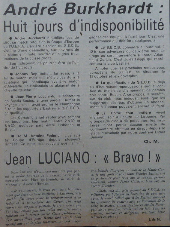 Tous les articles qui précèdent proviennent des archives CORSE MATIN