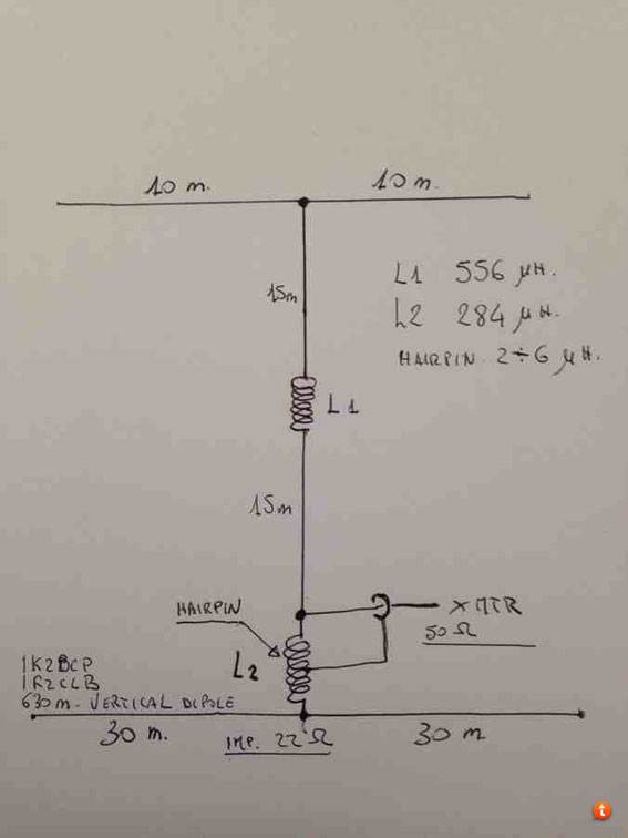 Antenna per i 630m