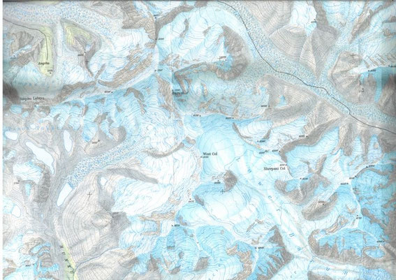 KHumbu Himal Baruntse Map