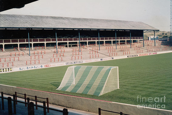 Legendary football grounds: The Riverside looking from The Blackburn End. Pictured here in the early 1980s.