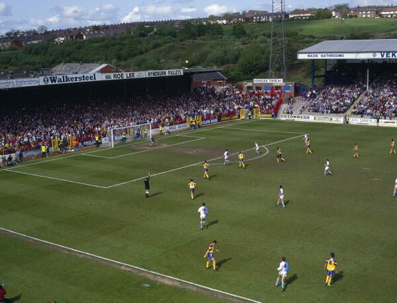 1992: The Blackburn End. Rovers v Derby County.