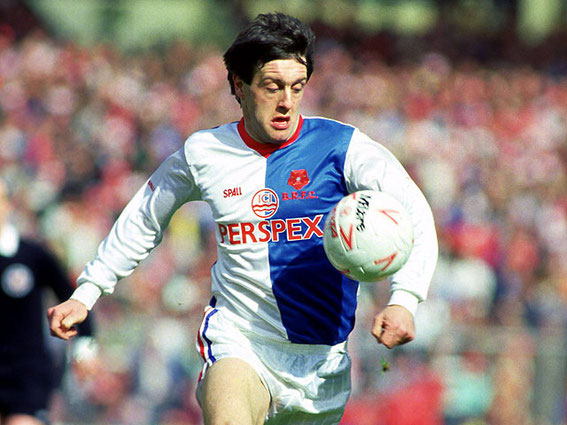 Simon Garner, Rovers legend and darling of The Blackburn End: 1987ish.