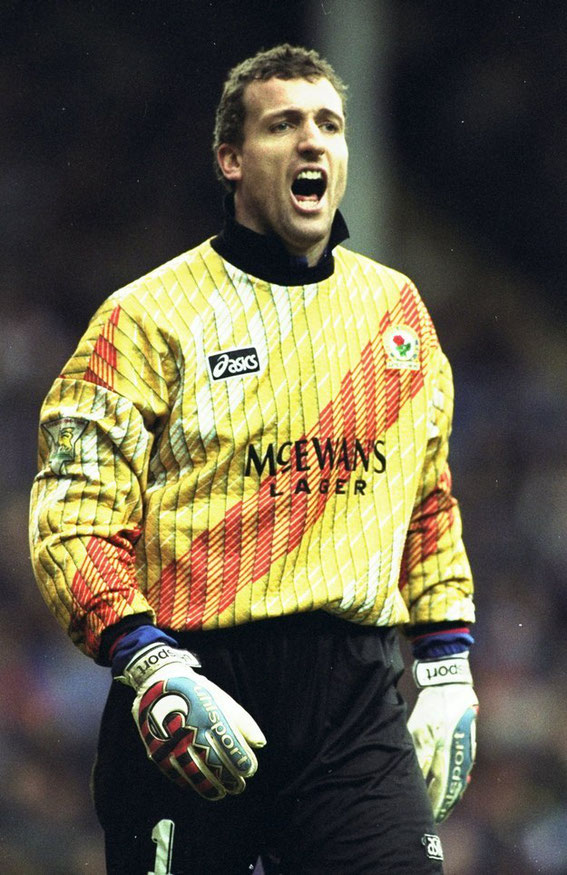 Worn with distinction by Rovers' 177 appearance (1993-1999) Goal Keeper, Tim Flowers. Circa 1995. 