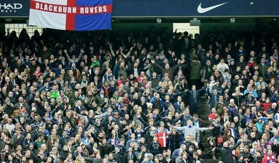 5000 Rovers fans at the Etihad Stadium. FA Cup 3rd round replay, Manchester City 5 v 0 Rovers. Wednesday, 15th January 2014.