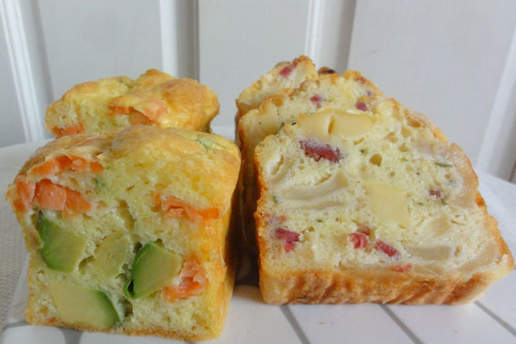 こちらも写真を撮り忘れたので他の具材のケークサレを。筍入りは食感がよくておすすめ!