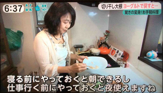 乾物ヨーグルトを実践している方のお宅での取材もありました