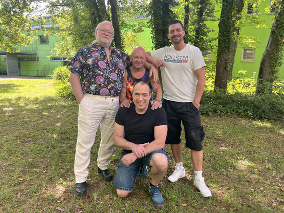 Unser THV-Team: Christoph Vogl, Antonio Bauer, Ronny Uebel und Johann Madl
