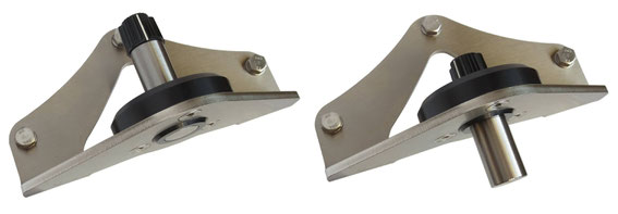 Schiebetürsicherung FTS802. Der Blechwinkel besteht aus 5mm dickem, einseitig gebürstetem Edelstahlblech