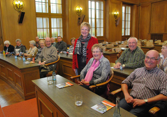 Bürgermeisterin Monika Budke empfing Mitglieder der Kolpingfamilie im Rathaus. Foto: Stadt Bottrop