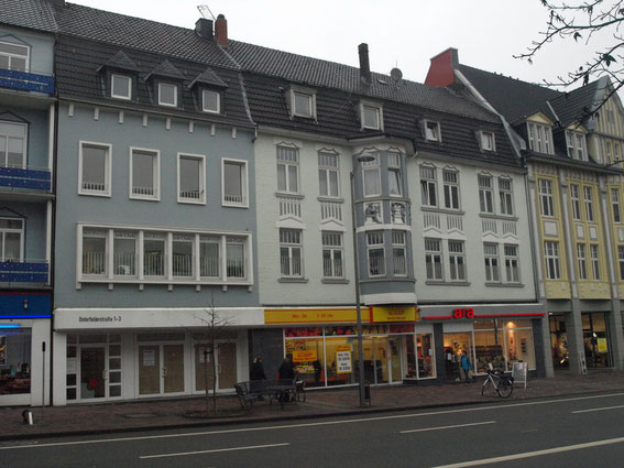 Häuser Osterfelder Straße 1-3 nach der Renovierung.