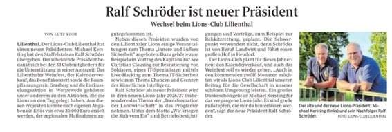 Quelle: Wümme-Zeitung vom 28.07.2026