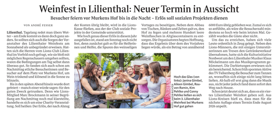 Quelle: Wümme-Zeitung vom 1.9.2025