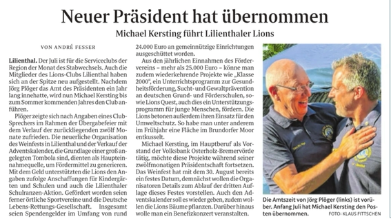 Quelle: Wümme-Zeitung vom 11.07.2025