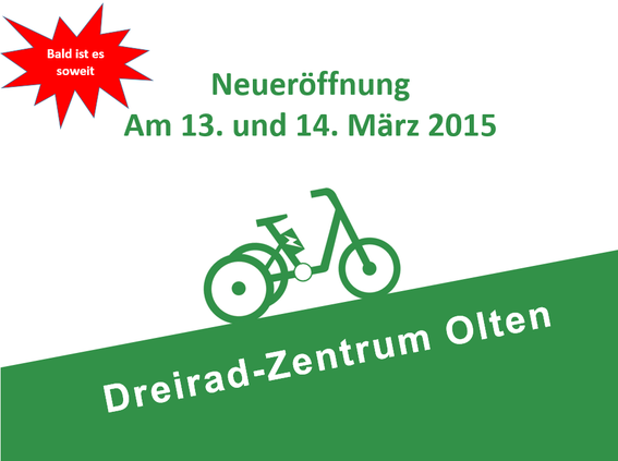 Neueröffnung Dreirad Zentrum Olten