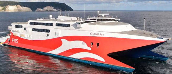 Schweden Fähre 2026 Sassnitz Trelleborg Katamaran günstig buchen Skane Jet FRS Baltic Preise Reiseklasse Bord Restaurant Infos