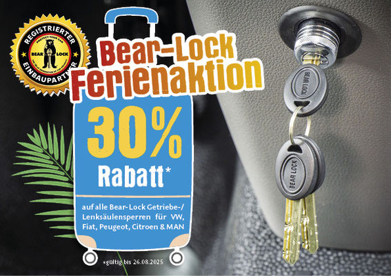 Bear Lock Sommerferien-Aktion 2025