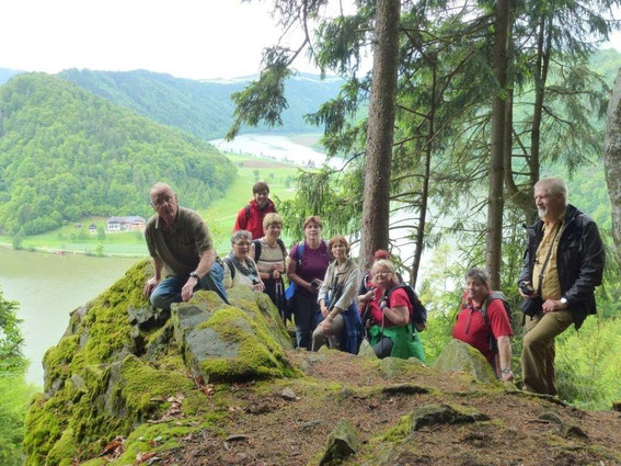 Herrliche Aussicht vom Linetshuber Aussichtspunkt.
