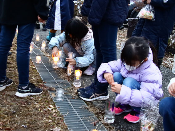 令和５年１月に田河津地区教育振興運動実践協議会らが開催した「多幸′ちいさな雪まつり」の様子