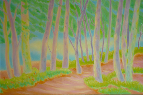 Unterhaltung der Bäume 50x40cm (private collection) 