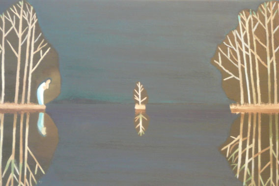 Verzweifelte Mutter ("Mutter", ein Märchen von H. C. Andersen) 70x35cm