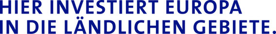 Förderhinweis: Hier investiert Europa in die Ländlichen Gebiete.