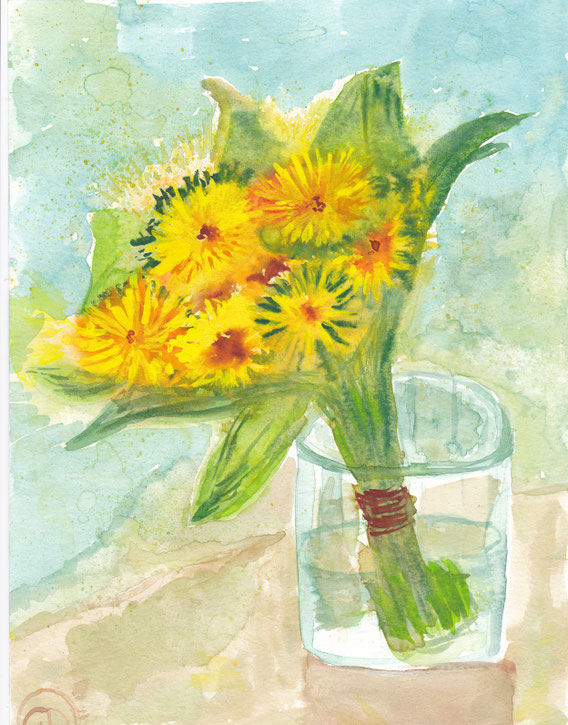 dandelions 21x28cm, 250€