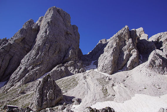 Das Kar Richtung Forcella del Vallone