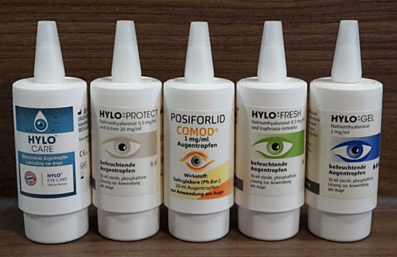 Hylo Care, Hylo Protect, Hylo Comod, Hylo Posiforlid