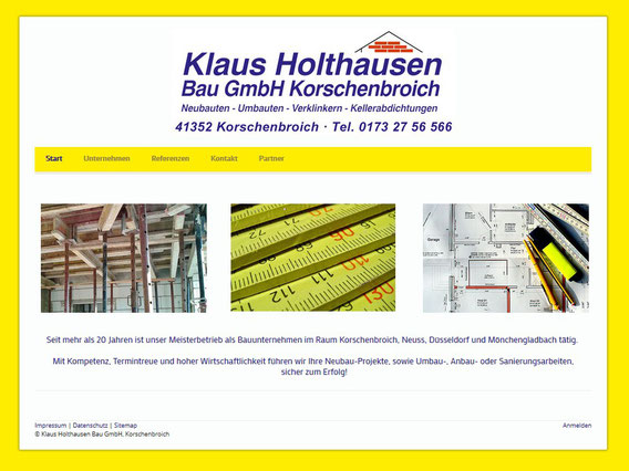 Klaus Holthausen Bau GmbH | Erstellt mit Jimdo